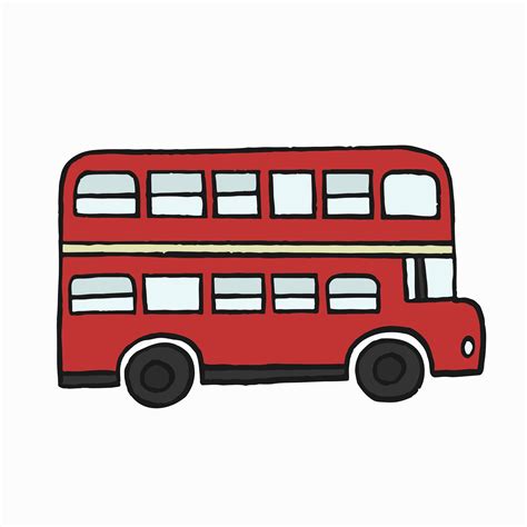 Red double-decker London bus illustration - Download Free Vectors, Clipart Graphics & Vector Art