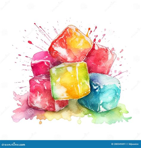 Sweet Sour Candy Square Background. Stock Illustration - Illustration of shop, wallpaper: 280349491