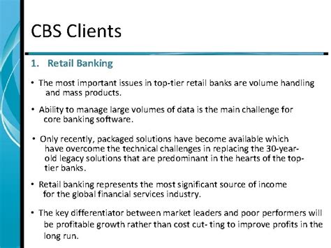 BANKING INFORMATION SYSTEMS LECTURE 7 Core banking system