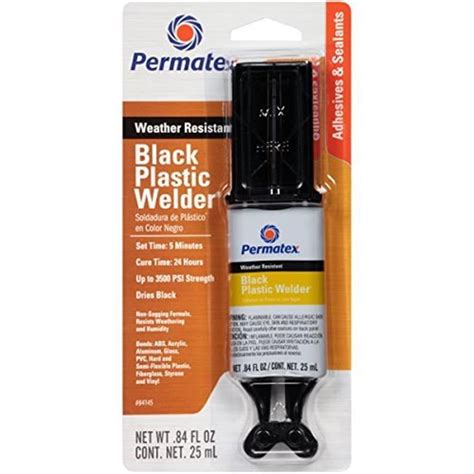 Permatex 84145 Black Plastic Tank Repair Kit - Walmart.com - Walmart.com