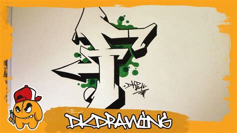 Graffiti Alphabet Tutorial - How to draw graffiti letters - Letter F - YouTube