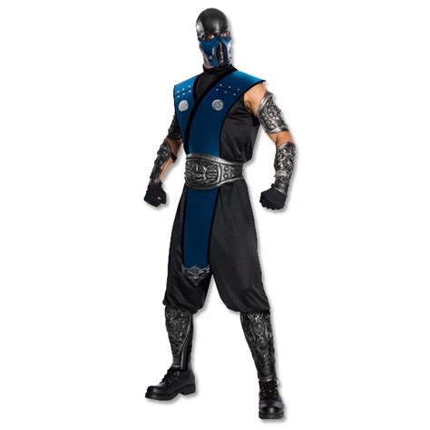 Deluxe Sub-Zero Costume - Subzero Mortal Kombat Costume - Sub Zero Halloween Outfit