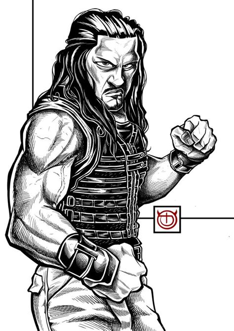 Roman Reigns Cartoon Drawing | Free download on ClipArtMag