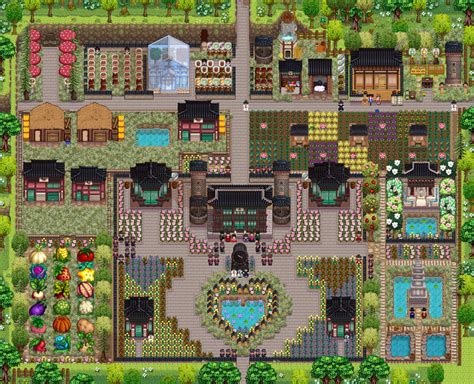 Modded Farm - [StardewValley] StardewValley Farm Tour Korean Traditional Buildings | Stardew ...