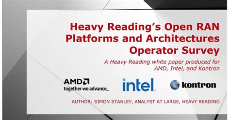 Open RAN Platforms and Architectures Operator Survey Report