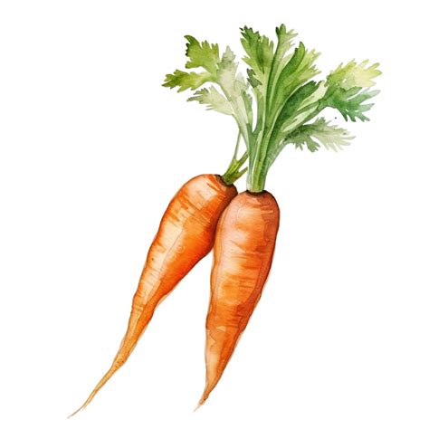 Watercolor Drawing Of Carrot, Carrot, Drawing, Element PNG Transparent Image and Clipart for ...