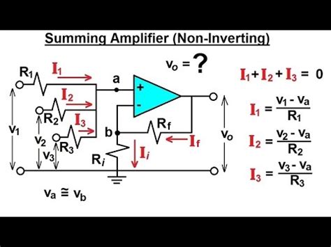 Non Inverting Summing Amplifier Circuit Diagram - cloudshareinfo