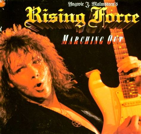 YNGWIE MALMSTEEN'S RISING FORCE Marching Out 12" LP Vinyl Album Cover Gallery & Information # ...