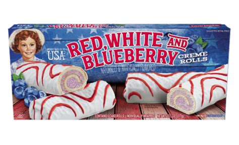 Little Debbie Red White & Blueberry Creme Rolls, 6 ct / 2.18 oz - Kroger