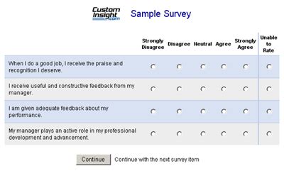 Sample Survey Question Formats