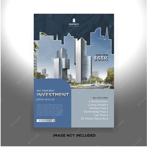 Premium Vector | Real estate brochure layout