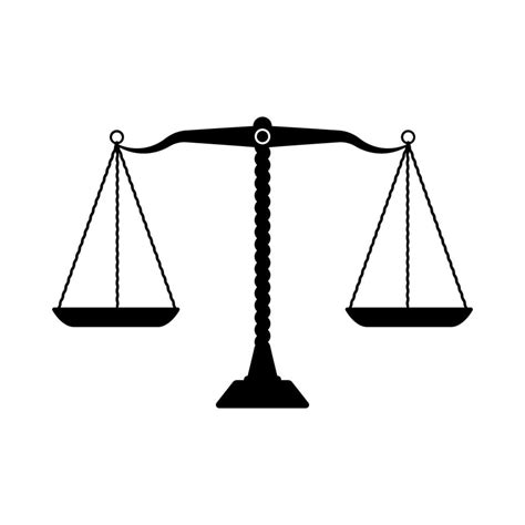 Justice scales icon symbol. Flat vector illustration 21564888 Vector Art at Vecteezy