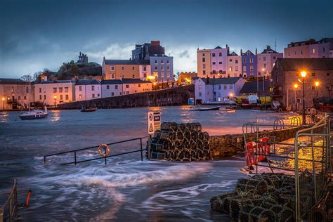 High Tide in Tenby Harbour, Pembrokeshire, Wales, UK