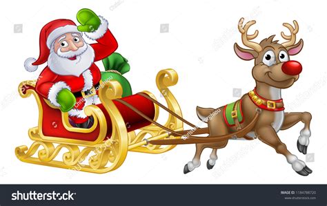 Santa Sleigh Clipart For Kids