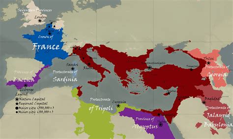 The borders of the Third Roman Empire after its creation in 1821 : r ...