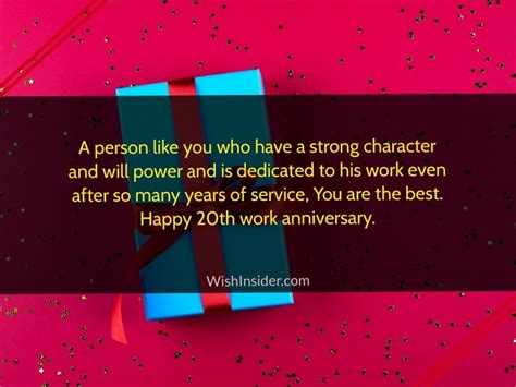 Happy 20th Work Anniversary Wishes and Quotes – Wish Insider