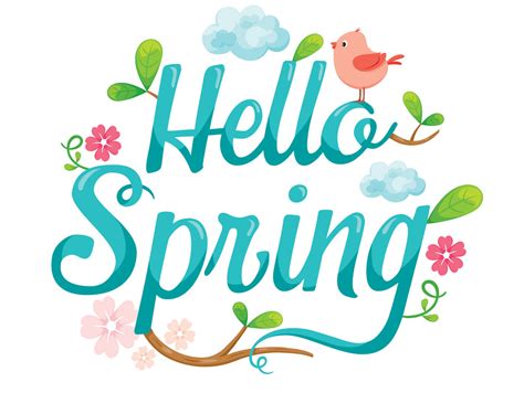 Hello Spring clipart - Clipart World