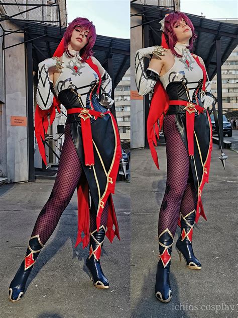 Self-made leather Rosaria cosplay! by ichios : r/Genshin_Impact