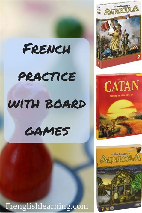 French practice with board games | French practice, Teaching french, Board games