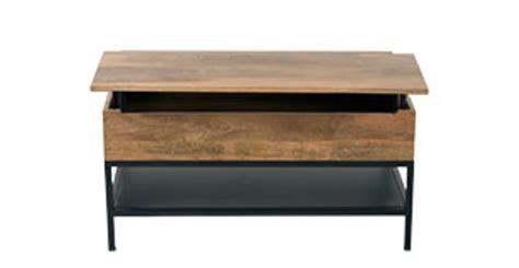 Lomond Lift Top Coffee Table with Storage, Mango Wood and Black | MADE.com | Coffee table with ...
