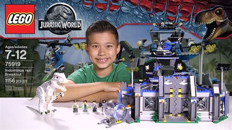 INDOMINUS REX BREAKOUT - LEGO Jurassic World Set 75919 - Time-lapse Build, Unboxing & Review! 2022