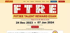 FIITJEE Talent Reward Exam FTRE 2024: Registration & Syllabus