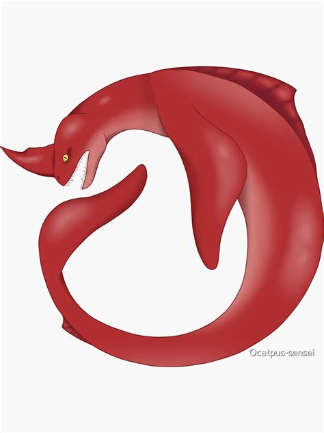 "Red (The Sea Beast)" Sticker for Sale by Ocatpus-sensei | Redbubble