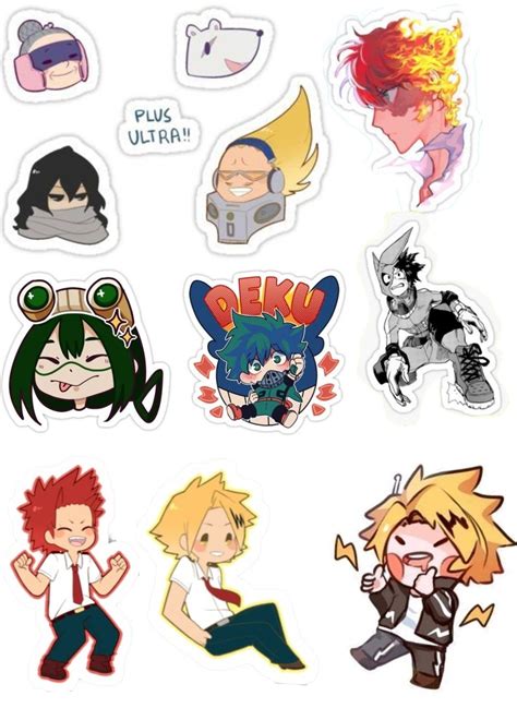 My hero academia sticker sheet | Anime stickers, Cute stickers, Anime