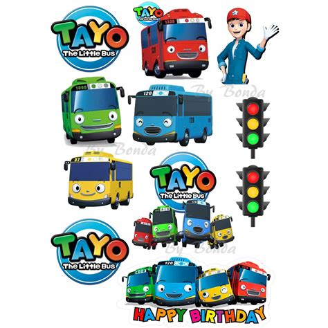 TAYO THE LITTLE BUS Cake Topper | Shopee Malaysia