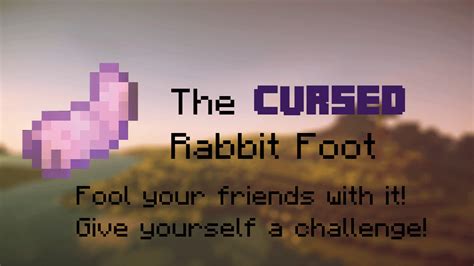 The Cursed Rabbit's Foot Minecraft Data Pack