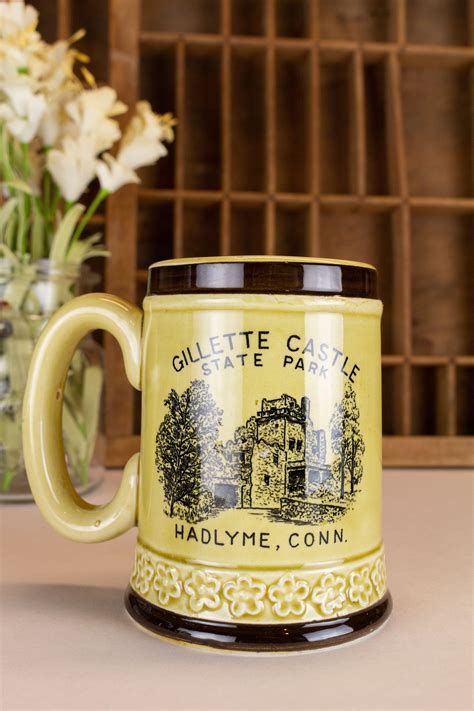 Vintage Coffee Mug Beer Coffee Mug Gillette Castle - Etsy | Vintage ...