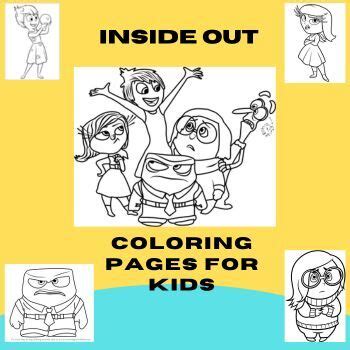 Inside Out Emotions Coloring Workbook Packet Teaching Resources | TPT