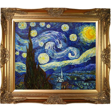 Buy overstockArt Van Gogh Starry Night Painting with Victorian Gold ...