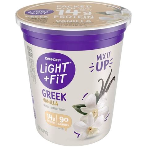 Dannon Light And Fit Original Vanilla Flavored Greek Yogurt - 32oz : Target