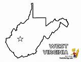 West Virginia Coloring Sheets Pages sketch template