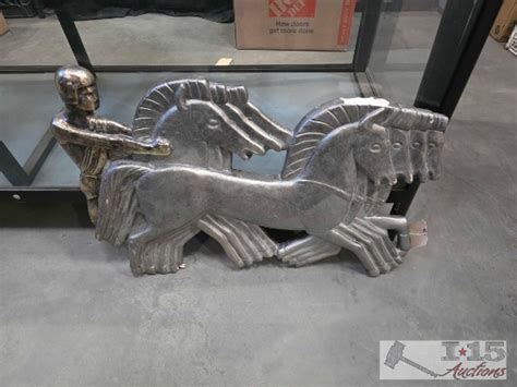 Greek Chariot Sculpture | Art, Antiques & Collectibles Art Sculptures | Online Auctions | Proxibid