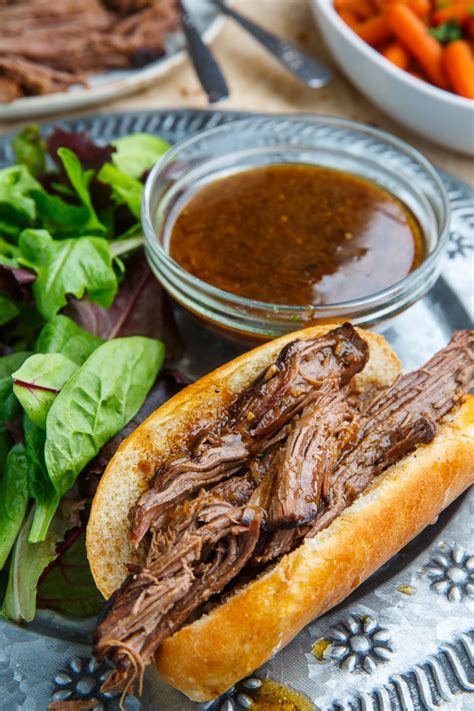 Slow Cooker Roast Beef French Dip Sandwich Recipe on Closet Cooking