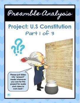 Digital Project: The US Constitution - Preamble Analysis by DaSilva ...