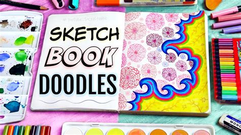 4 WAYS TO FILL YOUR SKETCHBOOK // Drawing & Doodle Ideas - YouTube