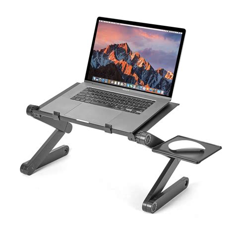 Ihip Deluxe Ergonomic Laptop Desk with Cooling Fan - Walmart.com