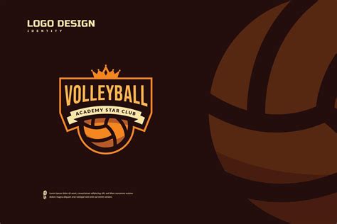 Volleyball club logo, Volleyball tournament emblems template. Sport team identity, E-Sport badge ...