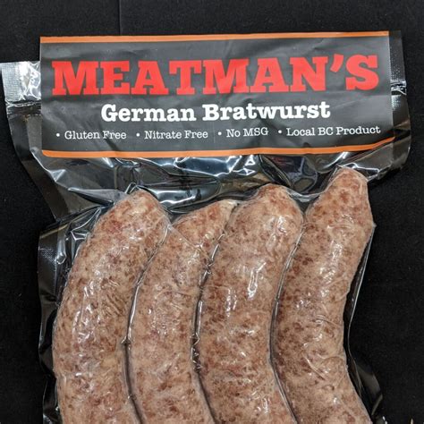 German Bratwurst Sausages - Meatman's Products