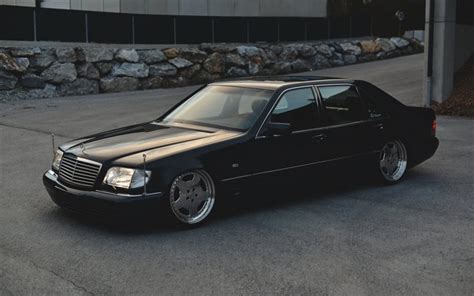 Download wallpapers Mercedes-Benz W140, tuning, black, Mercedes-Benz S-class, tuning W140, S ...