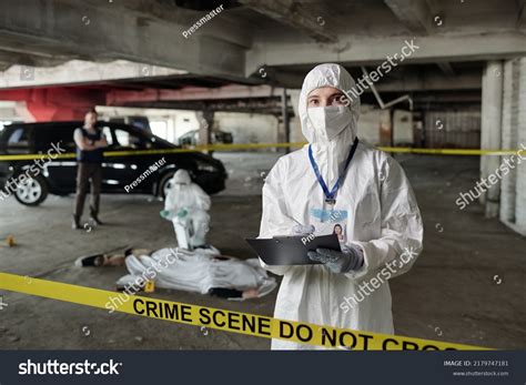 Young Female Crime Scene Investigator Protective Stock Photo 2179747181 | Shutterstock