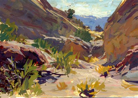 Concept Design Academy: Demos & Photos from Gouache Landscape Painting ...