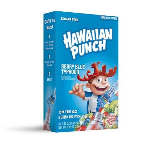 Hawaiian Punch Powder Drink Mix, Berry Blue Typhoon - Walmart.com