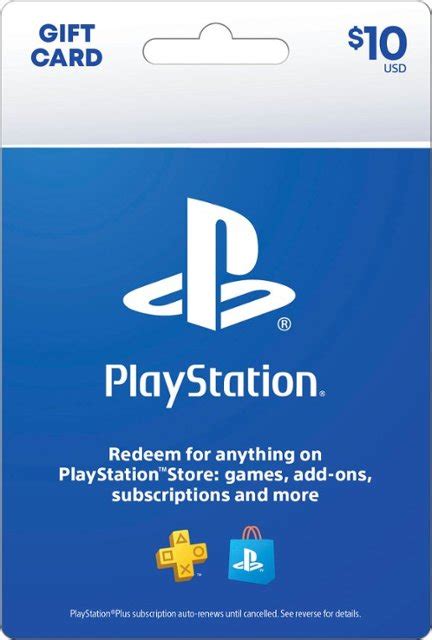 Sony $10 PlayStation Store Gift Card PSN - $10 - Best Buy