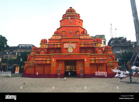 Decorated mandap for Durga Puja ; Kolkata ; West Bengal ; India Stock Photo: 83593533 - Alamy