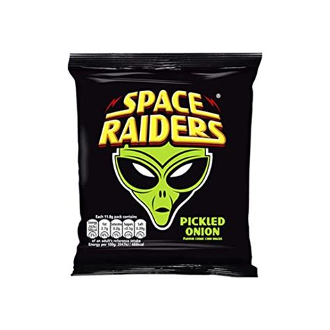 KP Snacks Space Raiders Pickled Onion Cosmic Corn Snack Crisps Box of 36 - The Sweet Pot