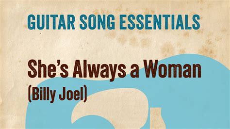 She's Always a Woman (Billy Joel)—Guitar Song Essentials - YouTube